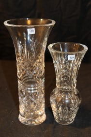 Waterford Crystal - Lillian 9" Vase, 7" Hannah Vase