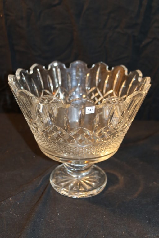 Waterford Society Crystal - W.S. Lismore Trifle - Signed - 14/500 O'Leary 2002: 9"x10"