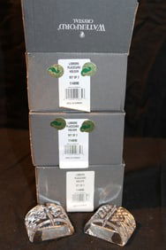 Waterford Crystal - (3) Boxes Lismore Place Card Holders