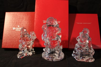 Waterford Crystal - Santa Sculpture 1st Editon, Santa Claus, Santa No. 3 - 3rd Edition