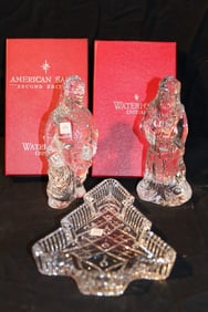 Waterford Crystal - American Santa 2nd Edition, Victorian Santa, Christmas Tree Tray