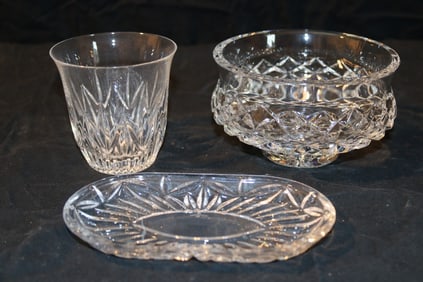 Waterford Crystal - Soap Dish & Tumbler, 5-1/2" Footed Bowl