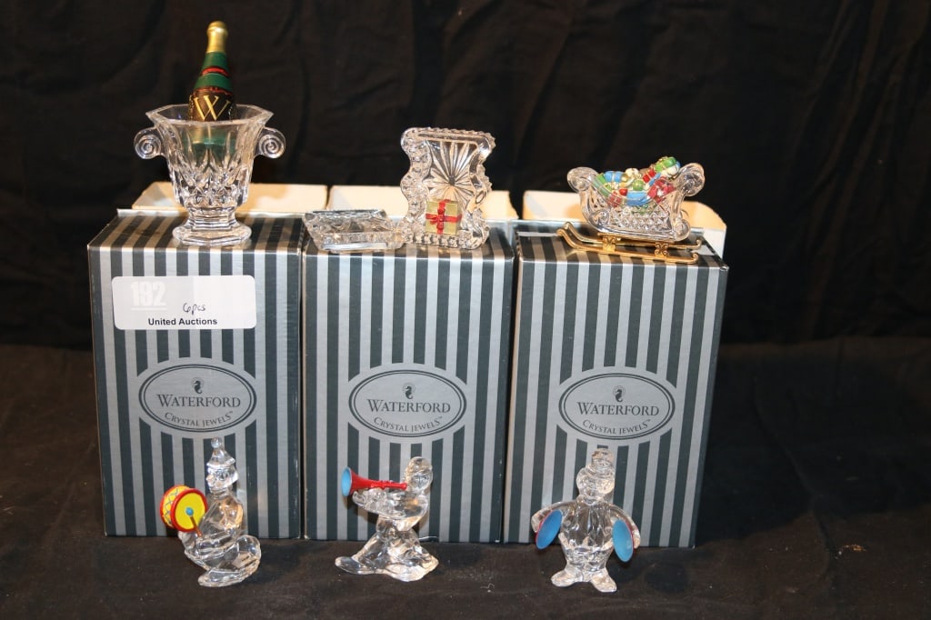 Waterford Crystal Jewels CJ's - Clown w. Cymbals, Clown w. Trumpet, Clown w. Drum, Sparkling (1 of 3)