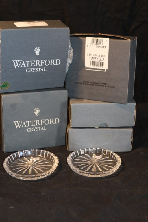 Waterford Crystal - (6) 4-1/2" Coasters (1 of 1)