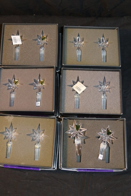 Waterford Crystal - (6) 2pc Congratulations Stoppers Box Sets (1 of 2)