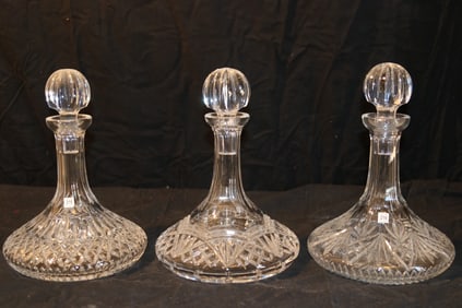 Waterford Crystal - 10" Branwell Ships Decanter, Isles Collection Ships Decanter, Ships Decanter