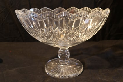 Waterford Crystal - Lismore Scalloped Boat Bowl - 50th Anniversary Boat Bowl - Signed - O'Leary
