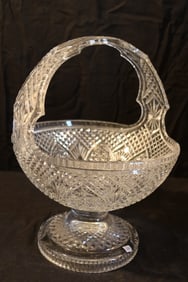 Waterford Crystal Designer Studios - Signed F. Curtis Basket 14/100