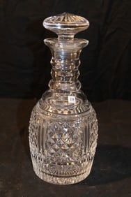 Waterford Crystal - Diamond Panel Magnum Decanter - Signed - 1994 Schamus Parcell