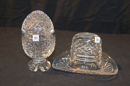Waterford Crystal - Stetson Hat, Egg Box Ornament - No Boxes