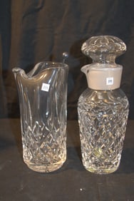 Waterford Crystal - Rare Retired Martini Shaker, Martini Beaker w. Stirr - No Box