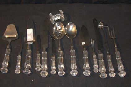 Waterford Crystal - Varrirous Serving Pieces Incl. - Knife Rest, Retired Cheese Plane, Bar Knife,