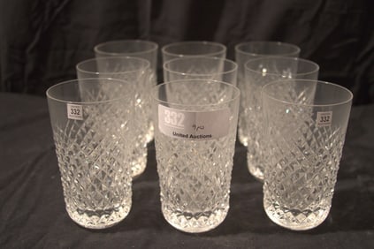 Waterford Crystal Stemware - (9) Alana Highballs - 5-1/4"