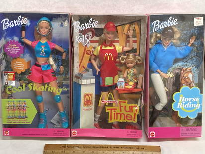 Barbie Lot: McDonalds, Horse Riding, Skating: Barbie Lot: McDonalds Fun Time, Horse Riding, Cool Skating