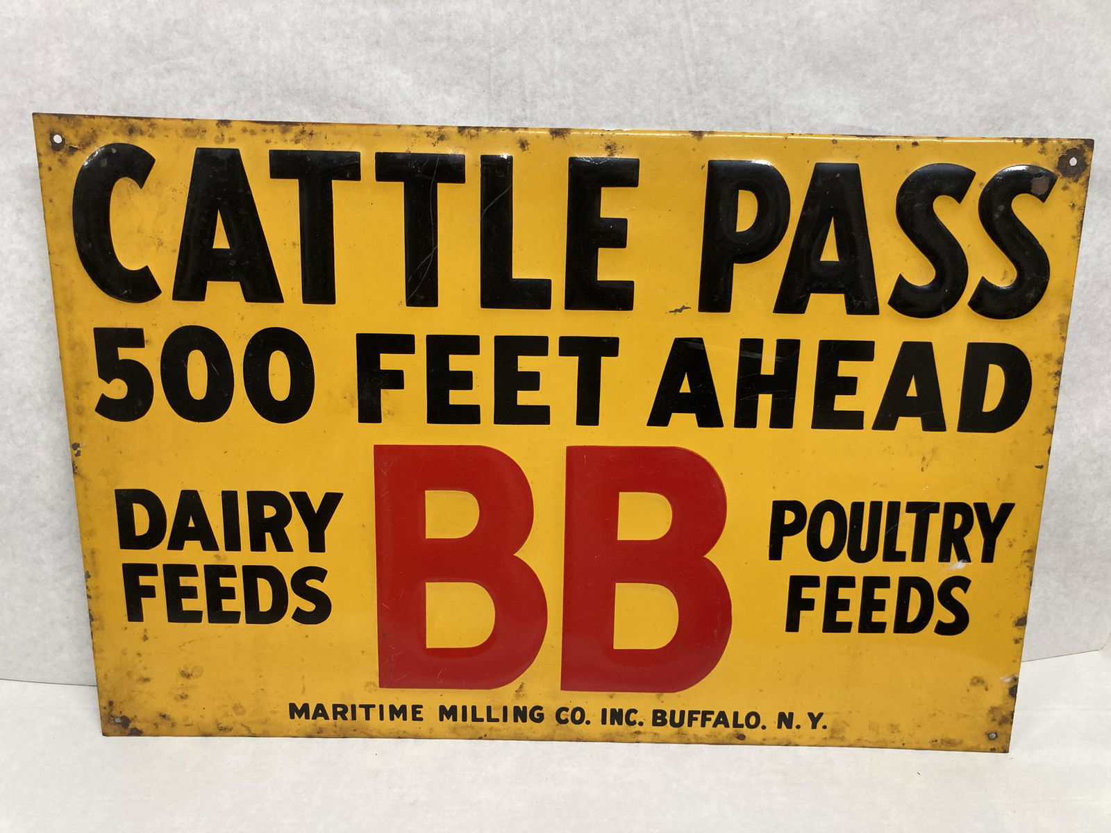 Cattle Pass Enamel Sign (1 of 3)