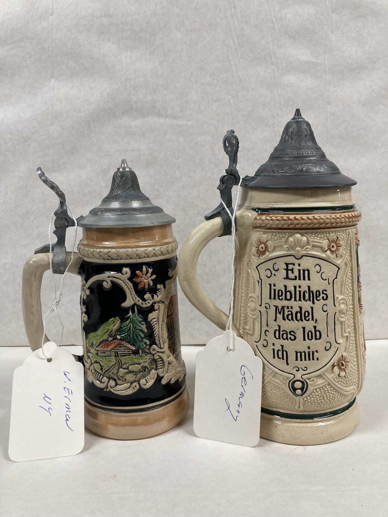 Lot of Beer Steins: W. Erma NY and  Germany (1 of 11)