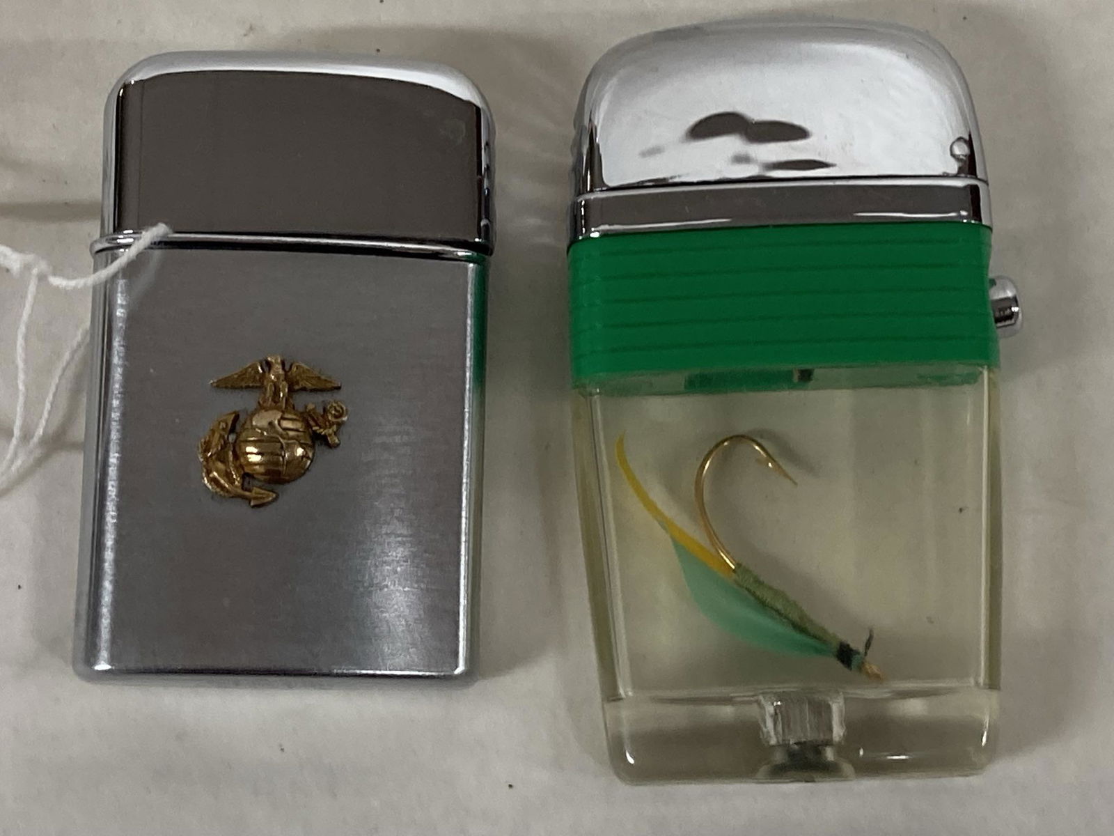 Two Lighters: By Scripto with Fishing Hook & Ronson (1 of 4)