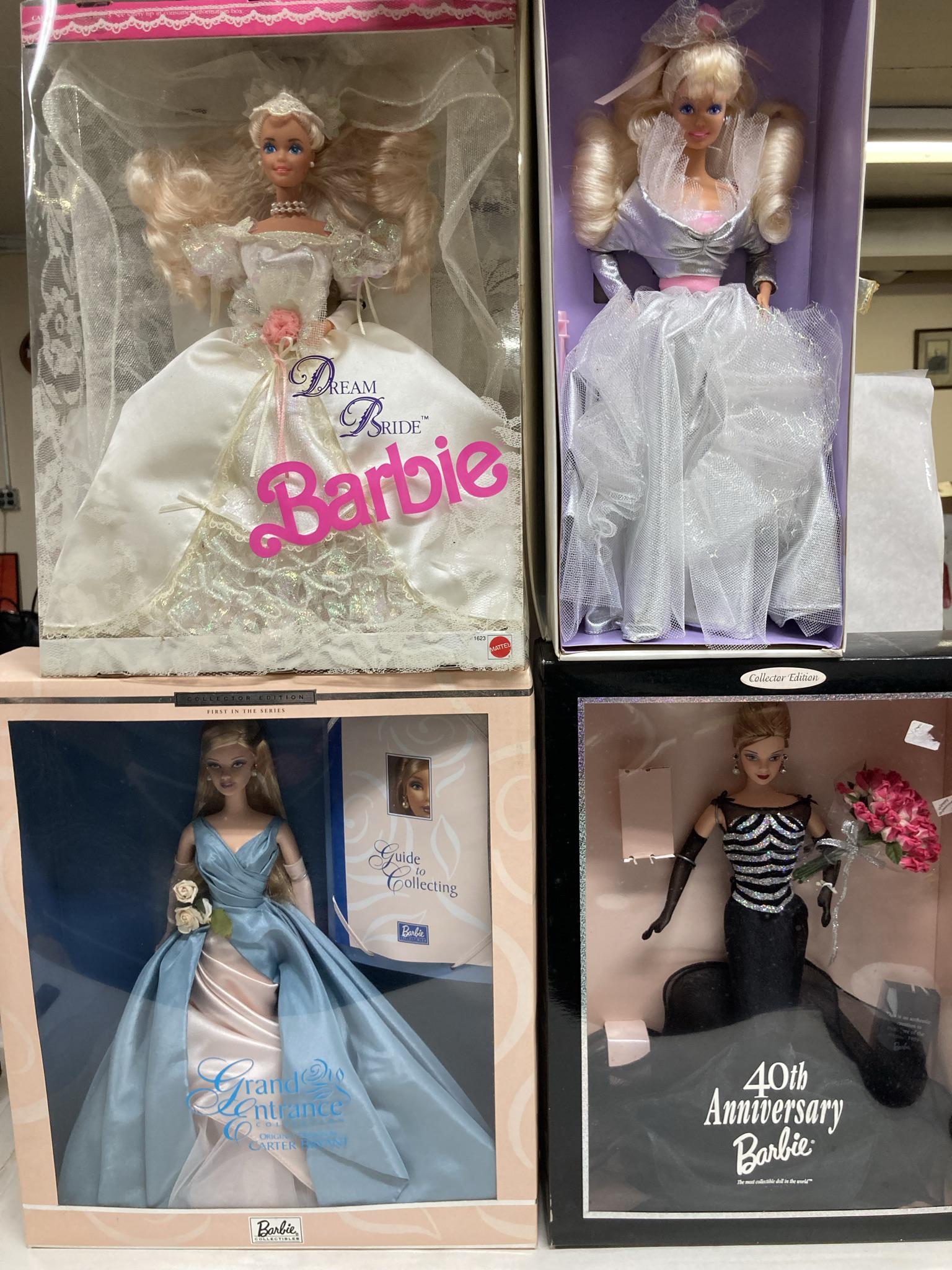 Barbie Lot: Dream Bride, Grand Entrance, 40th Anniversary, and Limited Edition Barbie (1 of 6)