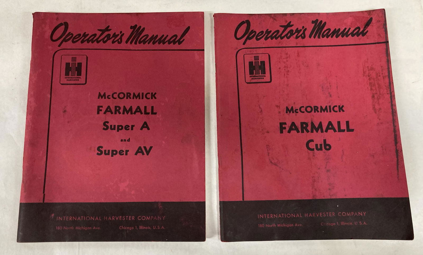 McCormick Farmall Cub Super A and Super AV Manuals: McCormick Farmall Cub Super A and Super AV Manuals
