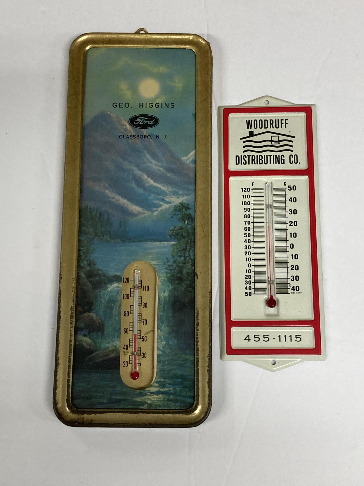 GEO Higgins Ford and Woodruff Heating Oil Company Thermometers (1 of 6)