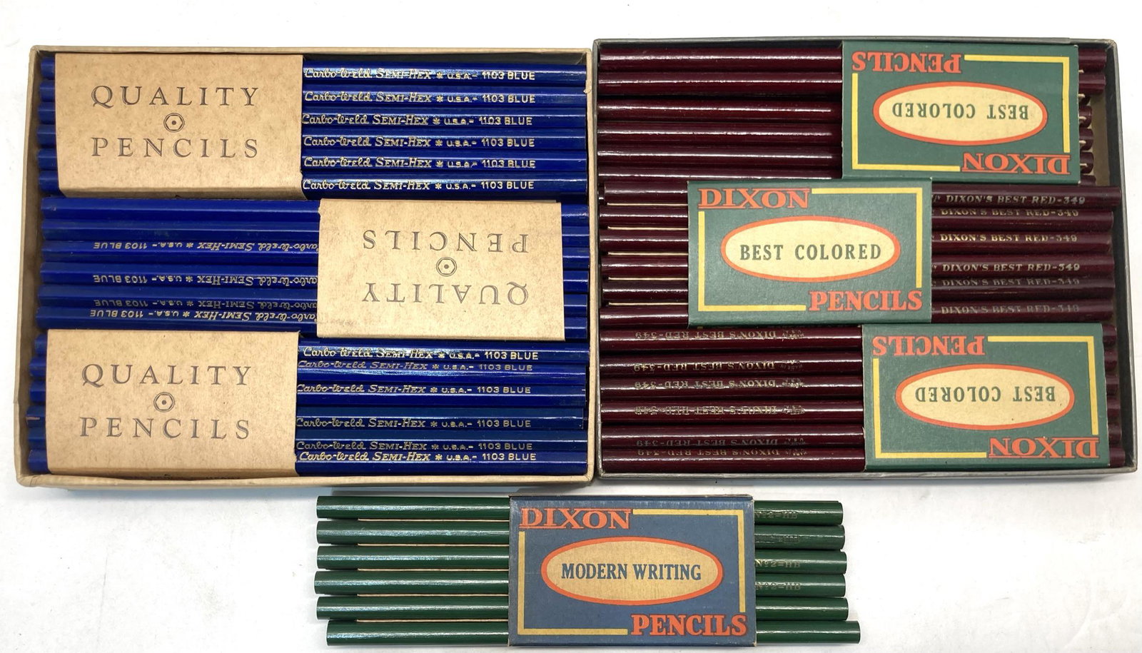 Pencils/ Colored Pencils Made Joseph Dixon Crucible Co. Jersey City New Jersey Best Red, Blue, and: Pencils/ Colored Pencils Made Joseph Dixon Crucible Co. Jersey City New Jersey