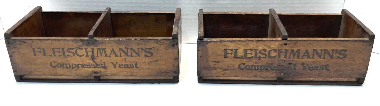 Fleischmanns Compressed Yeast Wooden Advertising Boxes (1 of 6)