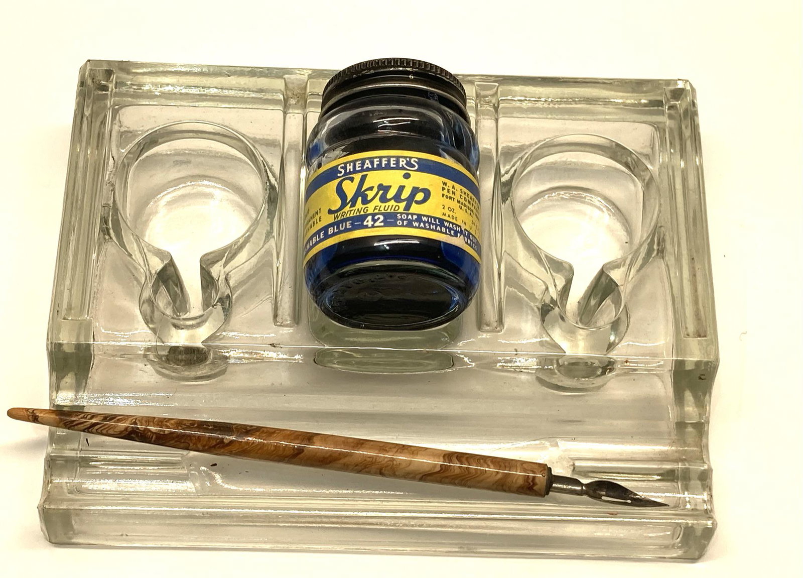 Ink Well with pen and ink: Ink Well with pen and ink