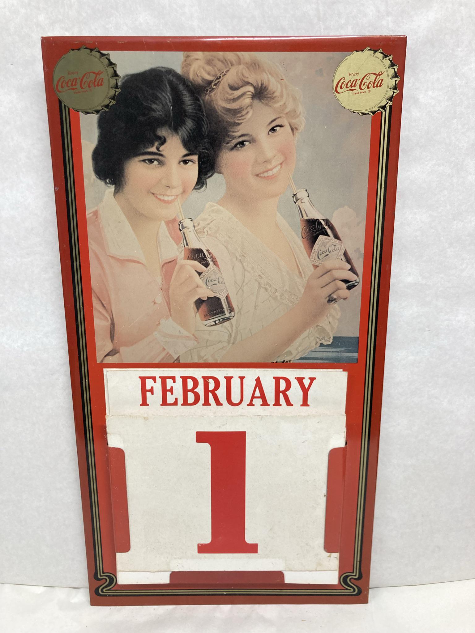Original Coca-Cola Calendar with sliding Numbers Month & Day Cards (1 of 4)