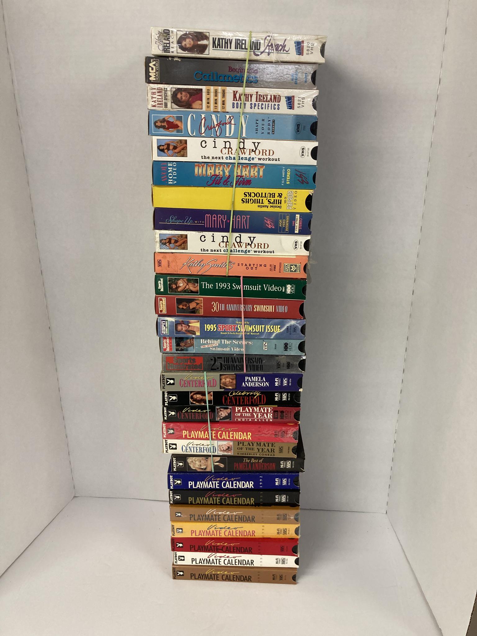 Collection of Playboy and Exercise VHS: Collection of Playboy and Exercise VHS