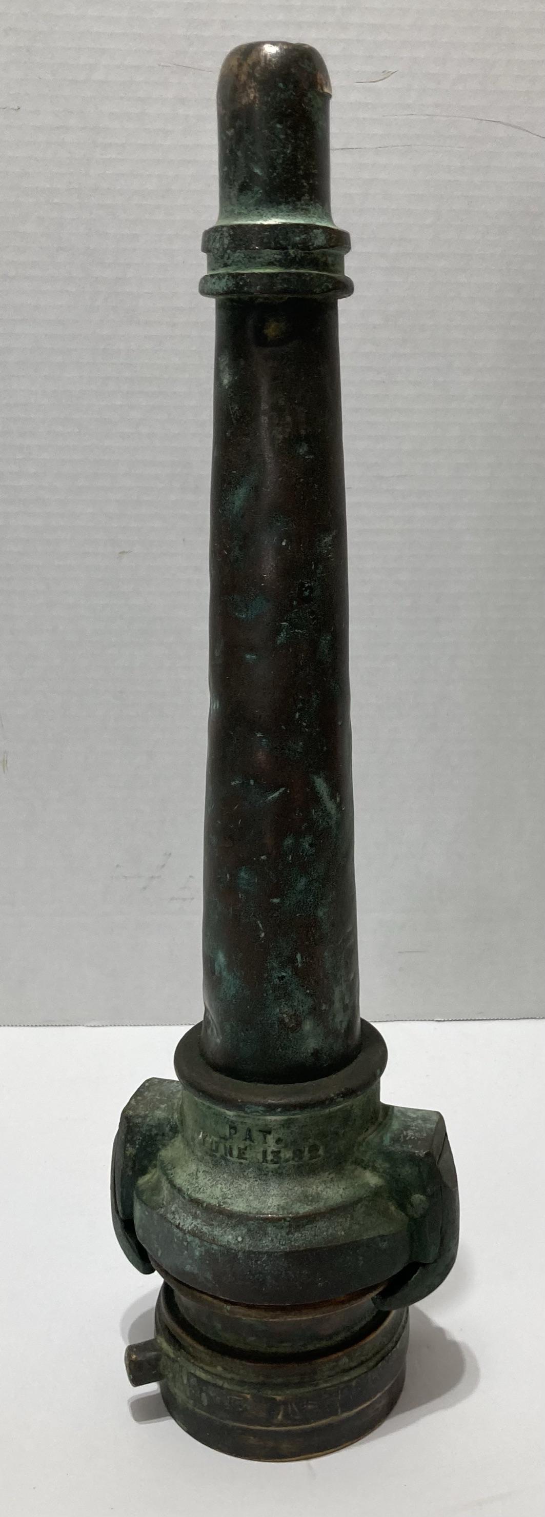 Brass Fire Hose Nozzle marked J.H. Clay (1 of 6)