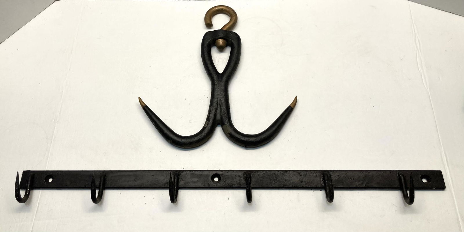 Two Hand Forged Metal Meat Hooks (1 of 8)