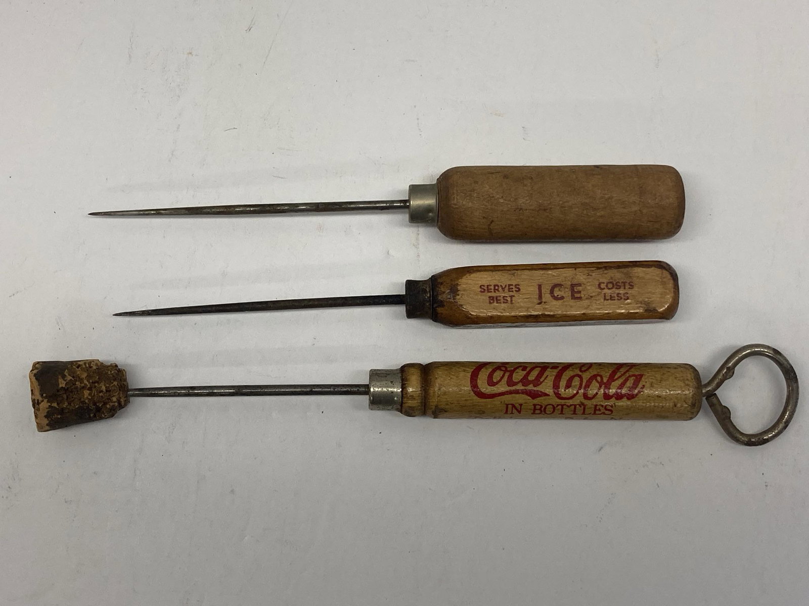 Three Vintage Ice Picks Coca-Cola and Noltâ€™s Ice Plant (1 of 6)
