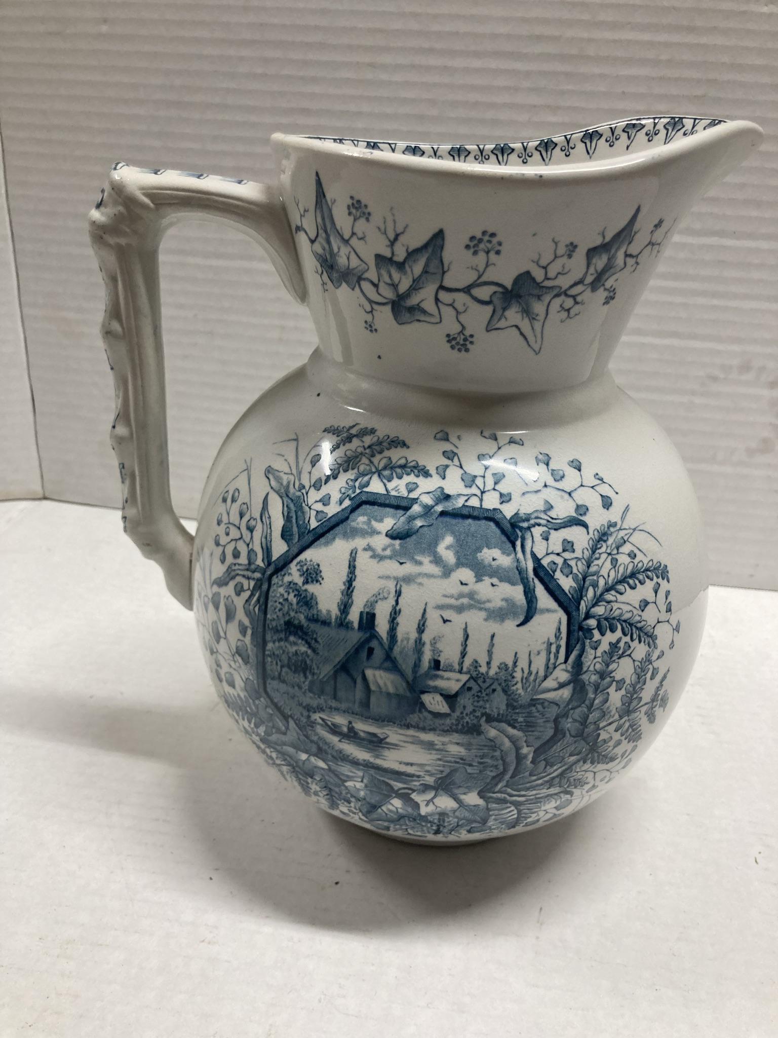 W&C Alton Hanley large antique pitcher (1 of 6)