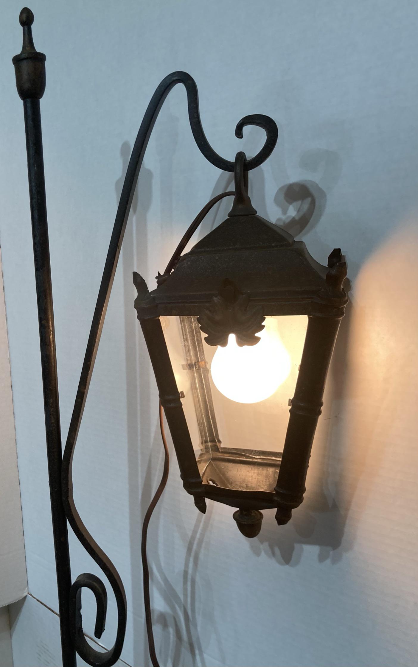 Tall Victorian Hand Forged Lamp (1 of 13)
