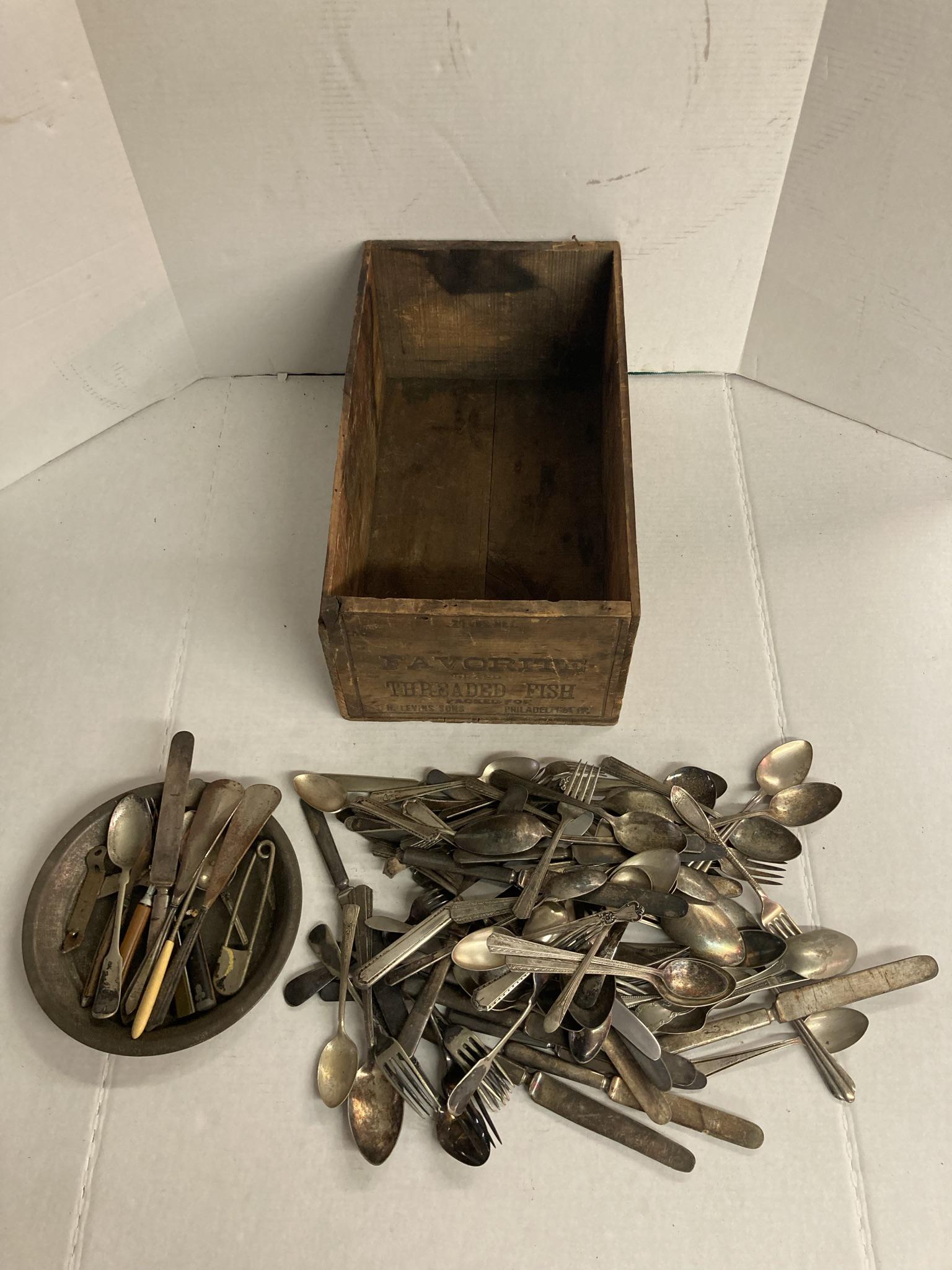 large lot of vintage misc silverware and tools (1 of 14)