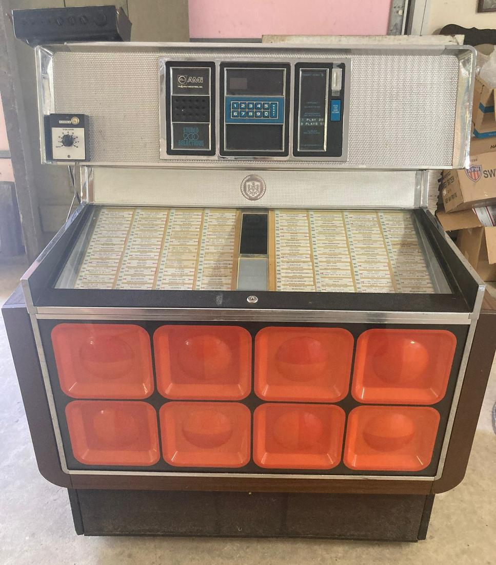 Vintage 1970s Mcm Jukebox Rowe Ami Triangle Industries