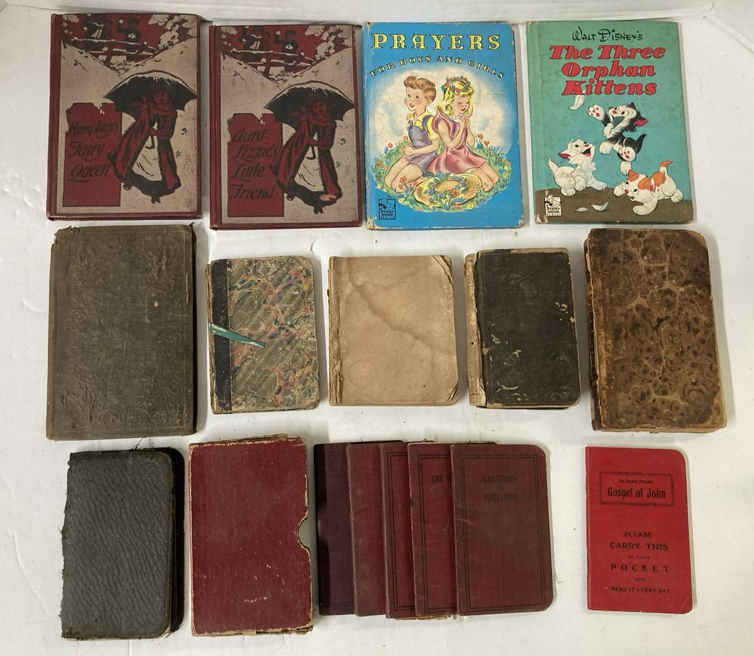 Lot of  Antique Books, Vintage Childrens Books, and Bibles (1 of 5)