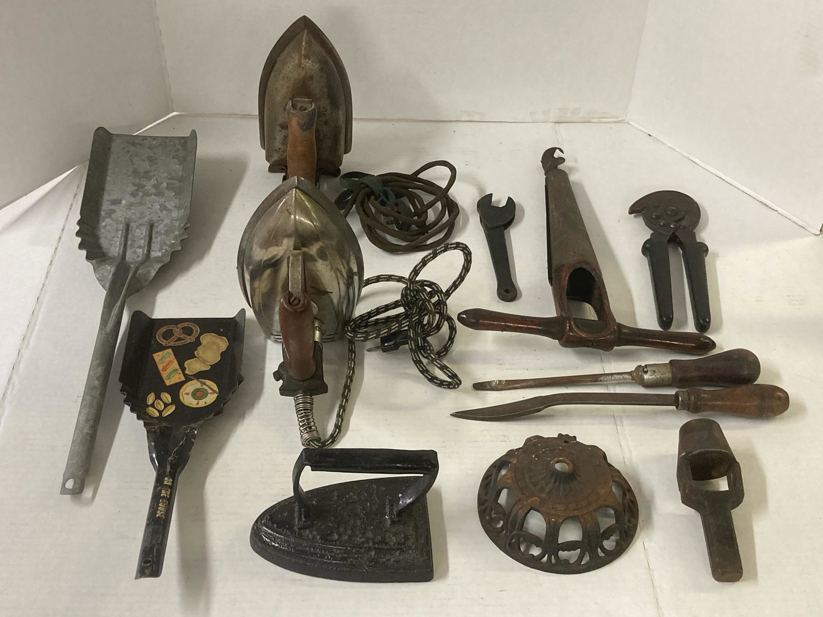 Lot of Vintage Metal Industrial and Household Tools: Lot of Vintage Metal Industrial and Household Tools