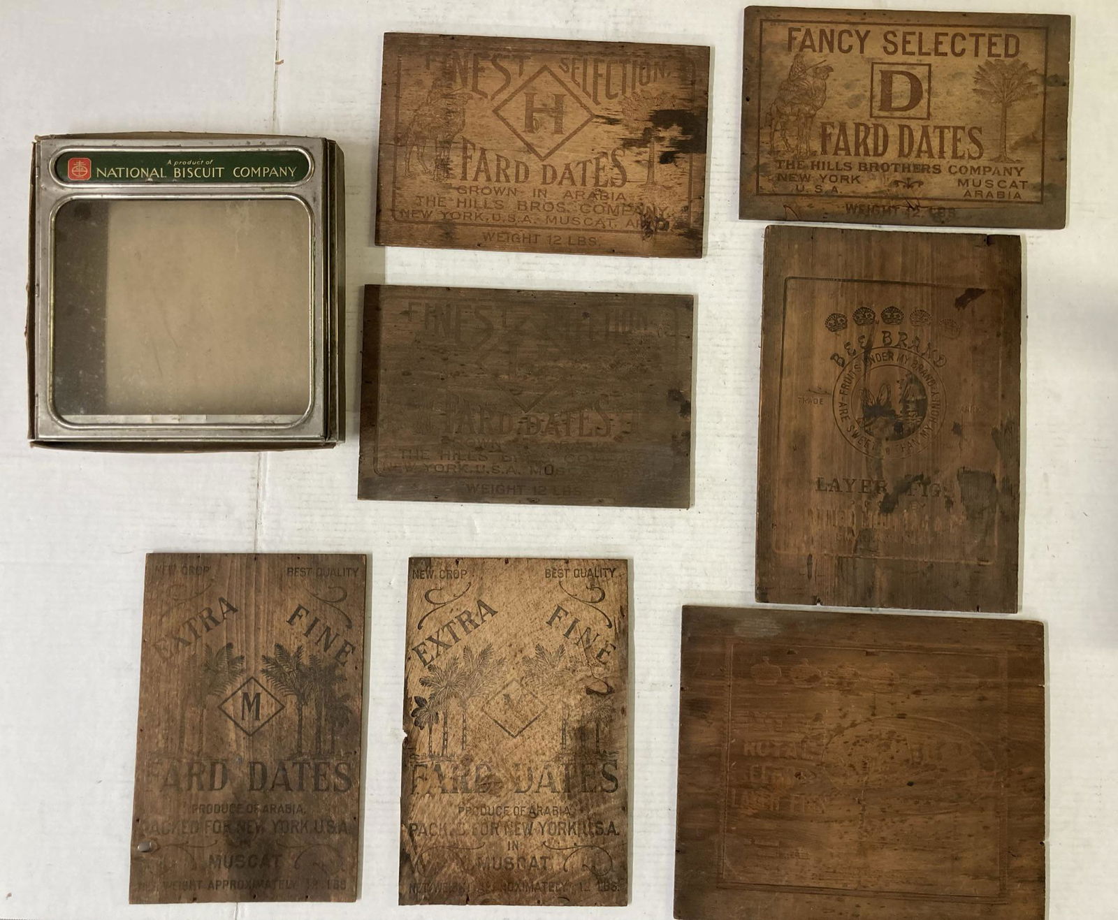 Biscuit Box & Wooden Advertisement Crate Ends (1 of 10)