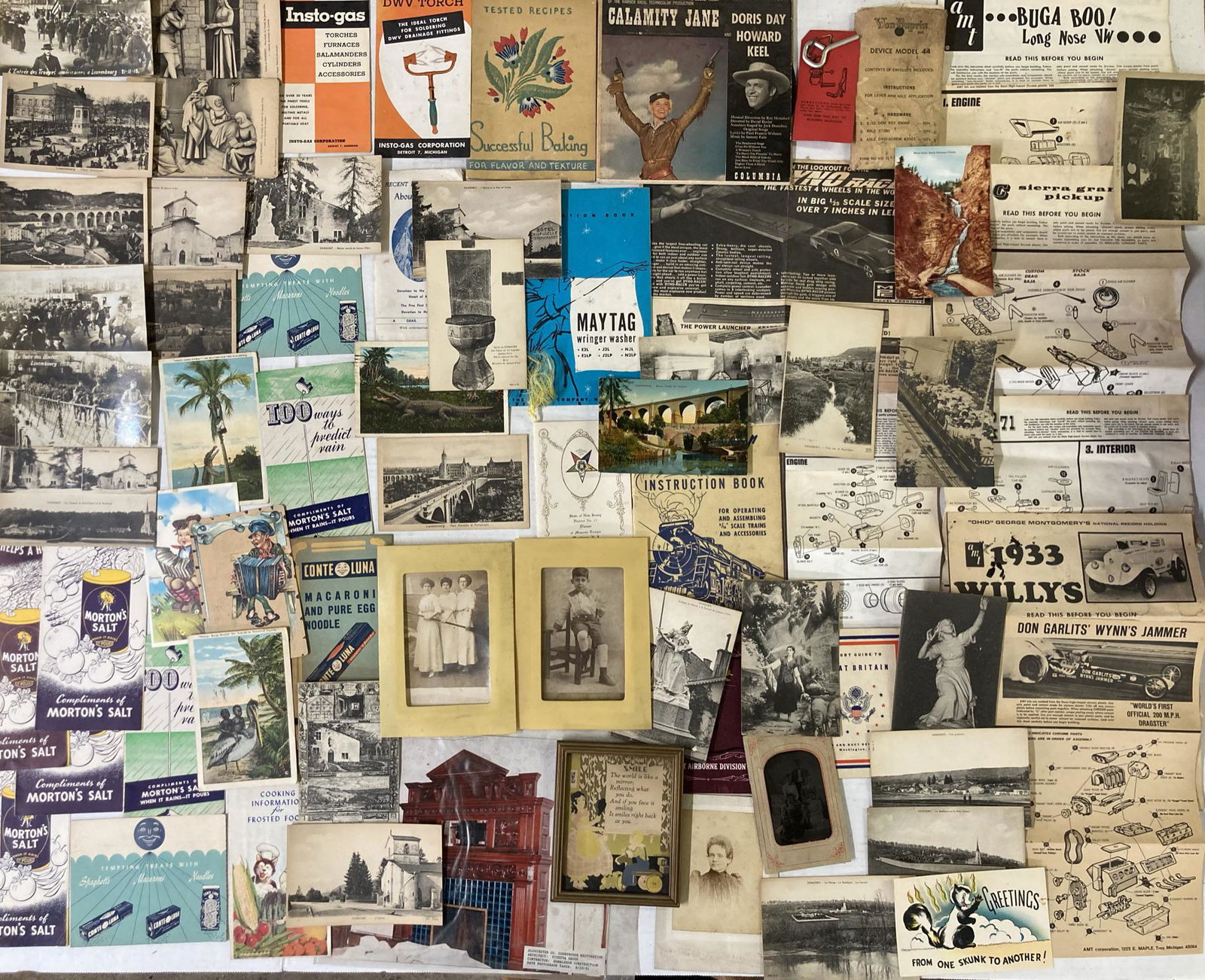 Large Lot of Ephemera and Bakelite Frames (1 of 14)