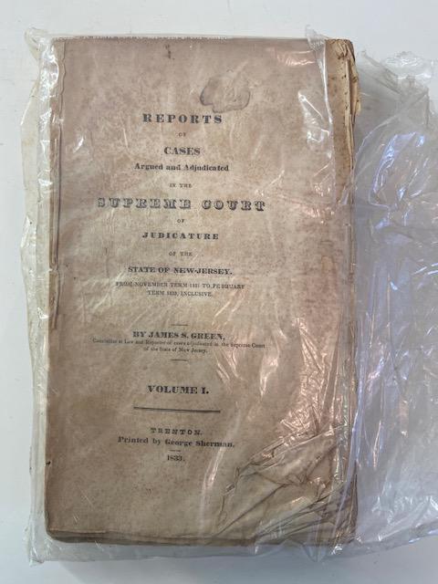 Antique Clerks Office Supreme Court Report Book 1831-1833: Antique Clerks Office Supreme Court Report Book 1831-1833