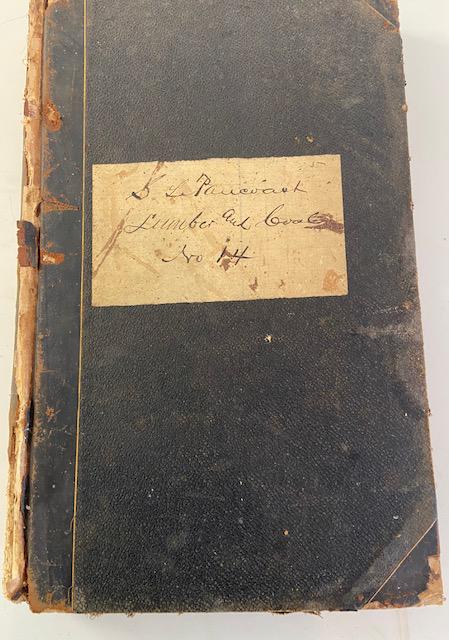 Harrison Mullica Hill Antique S. L. Pancoast Lumber Ledger #14 1909: S. L. Pancoast Lumber Ledger #14 1909
