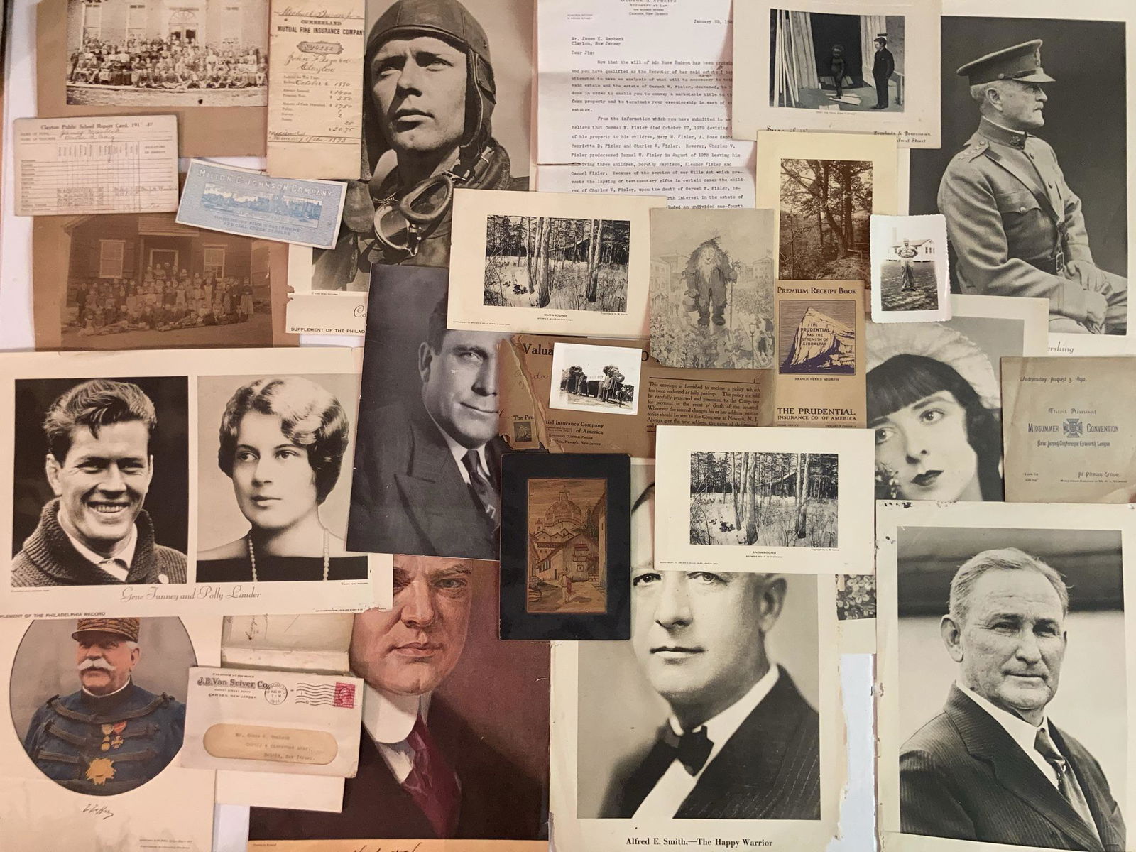 Lot of Vintage Ephemera papers, Postcards, Pictures, and Letters (1 of 10)