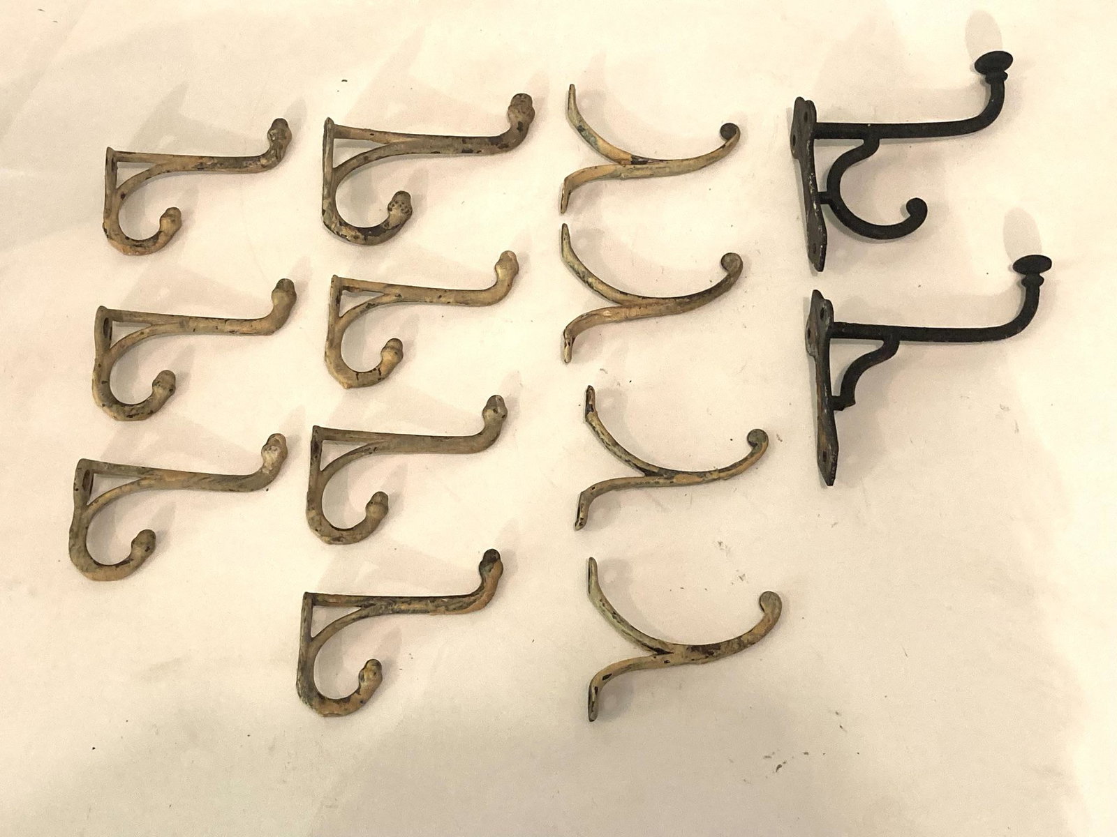 13 Vintage Metal Hardware Hooks for Coats/Hats (1 of 6)