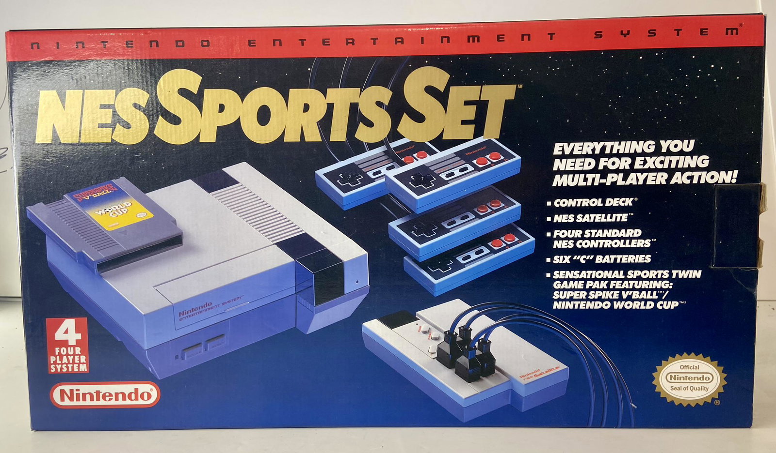 Nintendo NES Sports Set in Box w/2 Controllers & 1 Game (1 of 8)