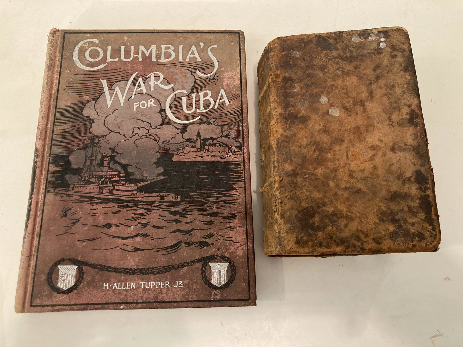 Antique Books including The Holy Bible 1808 & Columbia's War for Cuba (1 of 7)