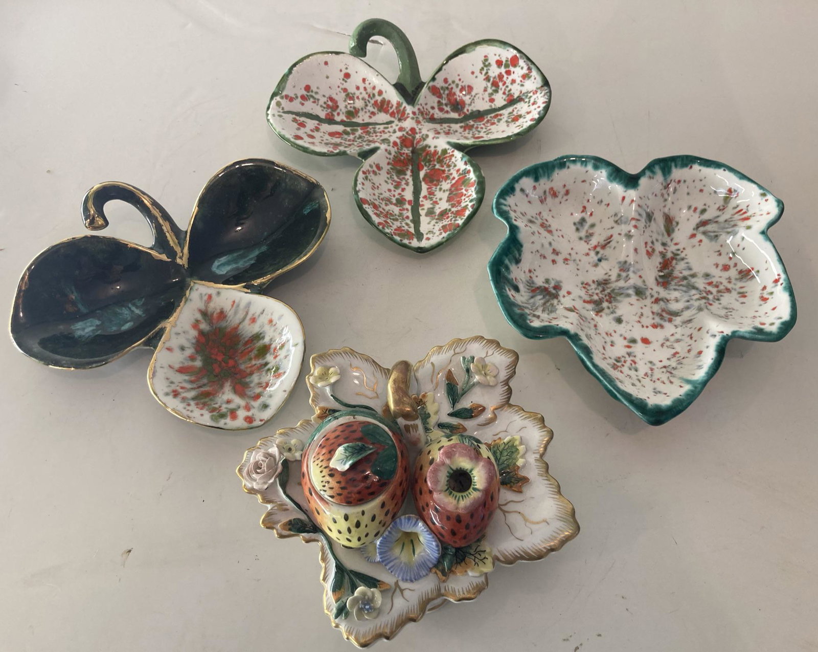 Vintage Italian Porcelain Serving Dish and other Handmade Dishes (1 of 10)