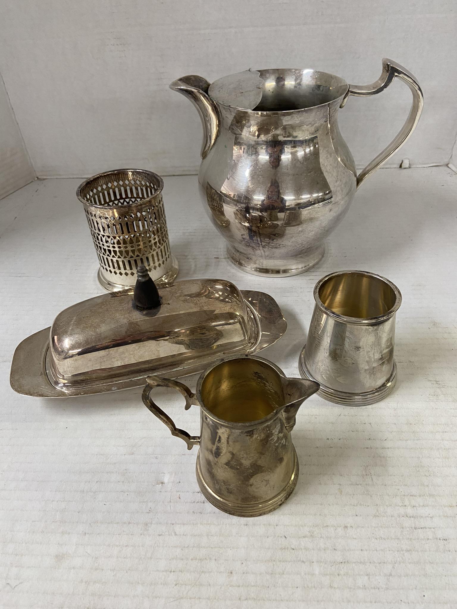 Variety of Silver Plated Serving Items (1 of 5)