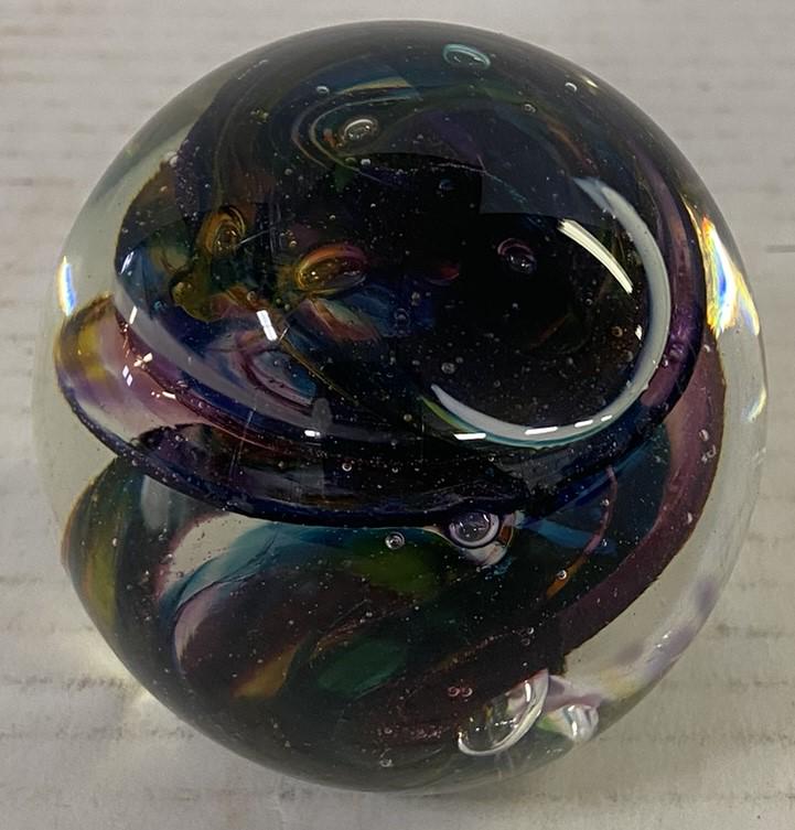 Hand Blown Paperweight signed by John D Marselis 1995 (1 of 5)