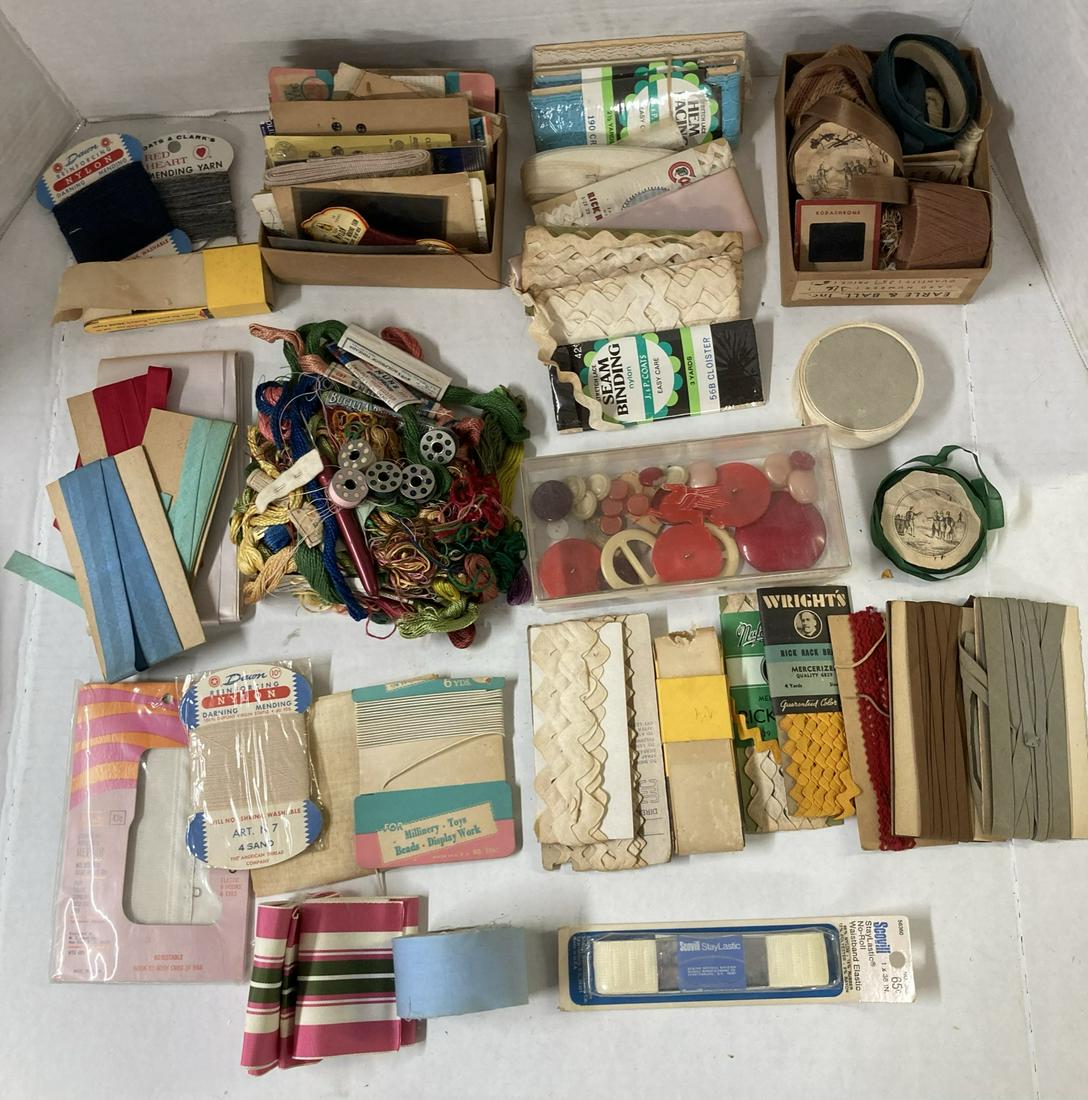 Large Lot of Vintage Sewing Items and Pegasus box with Buttons (1 of 11)